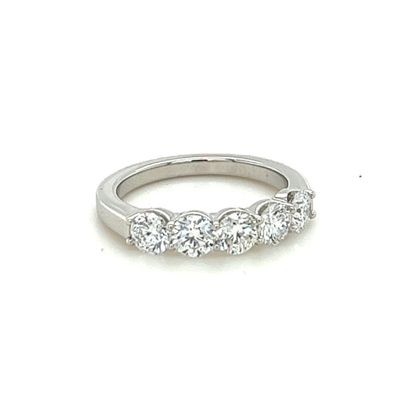 5 stone Platinum Diamond Band