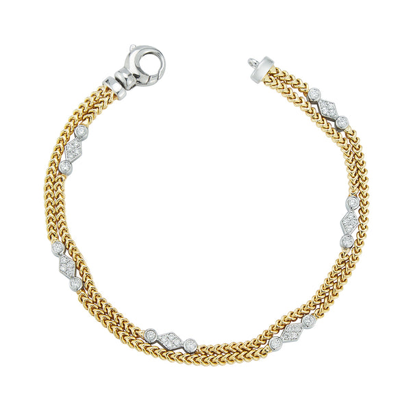 14KT Gold and Diamond Tennis Bracelet