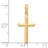 14k Reversible Latin Cross Pendant