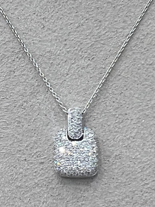 18KT Dog Tag Diamond Pendant BY BEZ AMBAR