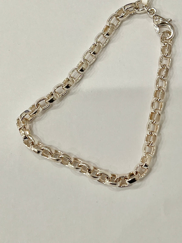 Silver Chain, 4.5mm, 19cm