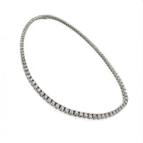 18KT White Gold Lab Diamond Tennis Necklace