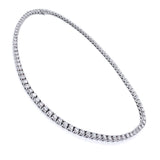 18KT White Gold Lab Diamond Tennis Necklace