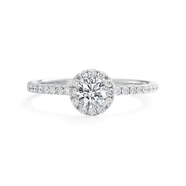 18KT White Gold Diamond Engagement Ring